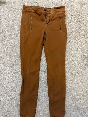 LOFT Skinny Zip-Pocket Pants in Rust